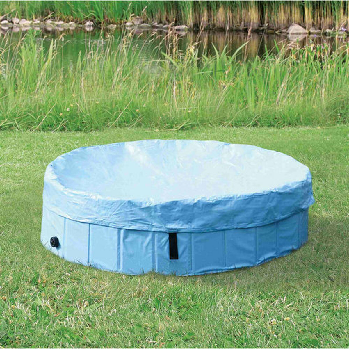 Poolabdeckung Trixie Hellblau Ø 80 cm
